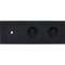 Façade DESIR NOIR SOFT TOUCH TRIPLE HORIZONTALE B1 PC PC|Modelec-MD8311-808