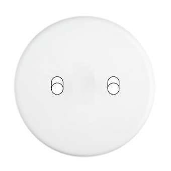 Façade IRIS BLANC SOFT TOUCH SIMPLE 2 BASCULEURS|Modelec-MD8132-353