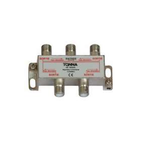 Répartiteur 4 voies symétriques 'F' - 11,5 dB - 5/2400 MHz - Carton de 50 p|Tonna-TOQ365042