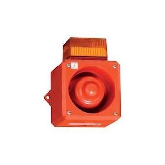 YL5/ISC/T4/R/RF - COMBINE SIRENE/FLASH 24VCC ROUGE 8 LED 105dB IP65 ATEX|-MKM204796