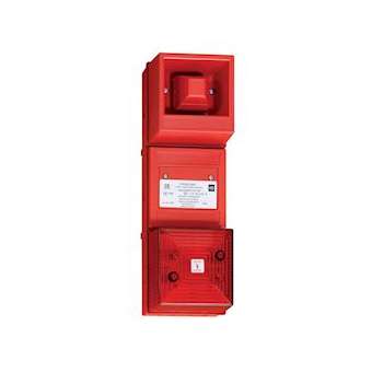 YL4/ISC/T4/C/RN - COMBINE SIRENE/FLASH 24VCC TRANSPARENT 8 LED 100dB IP65 ATEX|-MKM212119