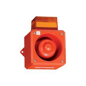 YL5/ISC/T4/G/RF - COMBINE SIRENE/FLASH 24VCC VERT 8 LED 105dB IP65 ATEX|-MKM212415