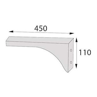 Paire de consoles COMPLI'S pour fixation murale|Neoform industries sas-UIDB10Z86000