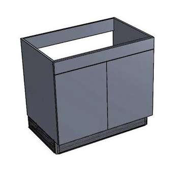 Sous-évier INTÉGRAL 19H L1000 2 portes|Neoform industries sas-UIDS09NA32100HE