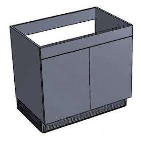 Sous-évier INTÉGRAL 19H L1000 2 portes|Neoform industries sas-UIDS09NA32100HE