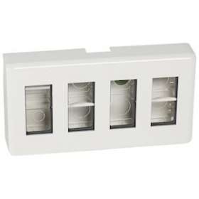 Kit poste de travail en saillie Prog Mosaic pour 4x4 modules|Legrand-LEG078888