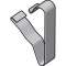 Clips CO6 imperdable, pour couvercles de goulottes GRS, Inox