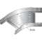 Virage 135DEG pour dalles perforées, 24x195, GC|Niedax France-NDX422385