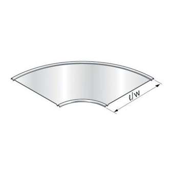 Couvercle Virage 90DEG, Gamme PSN, largeur 123, GC|Niedax France-NDX108404