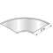 Couvercle Virage 90DEG, Gamme PSN, largeur 123, GC|Niedax France-NDX108404