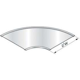 Couvercle Virage 90DEG, Gamme PSN, largeur 123, GC|Niedax France-NDX108404