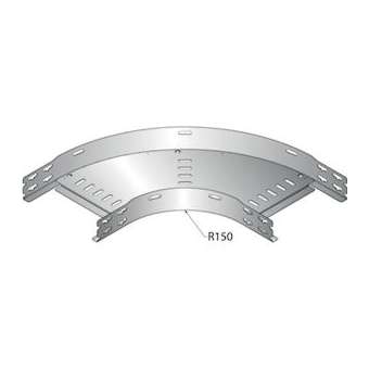 Virage 90DEG pour dalles perforées, 48x195, GC|Niedax France-NDX422306