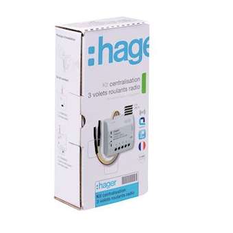 Kit centralisation 3 volets roulant KNX radio|Hager-HAGTRK153M