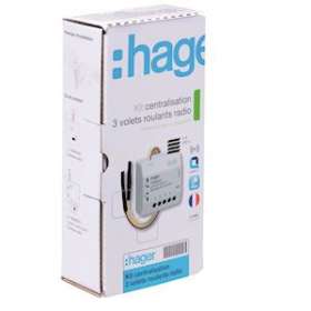 Kit centralisation 3 volets roulant KNX radio|Hager-HAGTRK153M