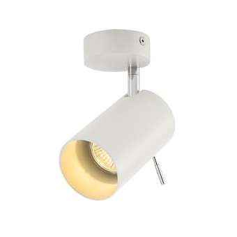 ASTO TUBE, applique et plafonnier intérieur, simple, blanc, GU10/QPAR51, 50W max|SLV-DC5147411