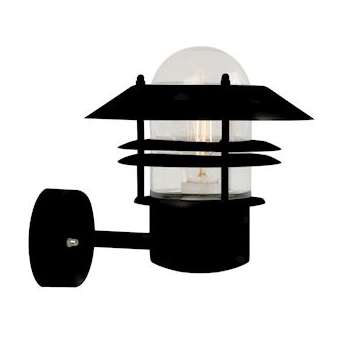 BLOKHUS applique murale Acier Galvanisé et Verre Noir E27|Nordlux-ORX25011003