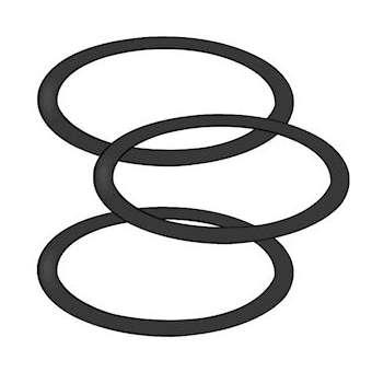 Joint pour Staldglas 3 pcs, Noir|Nordlux-ORX2444999