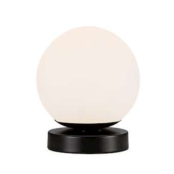 Lilly, Lampe de table, Noir, verre blanc opale, E14|Nordlux-ORX48885003