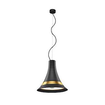 BATO 35, suspension intérieure, noir/laiton, LED, 21W, 2700K, variable|SLV-DC51001351