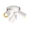 ASTO TUBE, applique, patère ronde, blanc, 3xGU10 50W max.|SLV-DC5147414