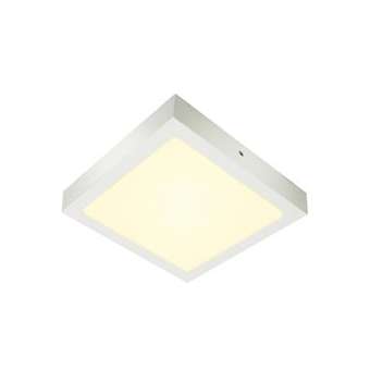 SENSER 24, plafonnier intérieur, carré, blanc mat, LED, 15W, 3000K, variable Tri|SLV-DC51003019