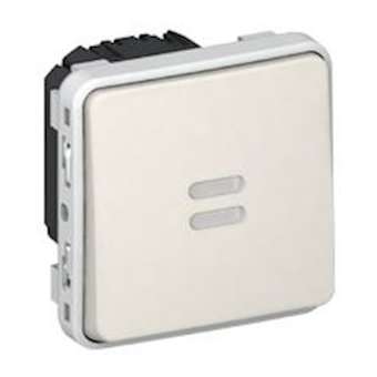 Interrupteur temporisé lumineux Plexo composable IP55 230V 50Hz ou 60Hz - blanc|Legrand-LEG069604