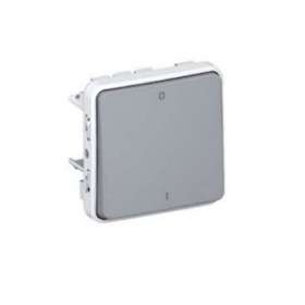 Interrupteur bipolaire étanche Plexo composable IP55 10AX 250V - gris|Legrand-LEG069530