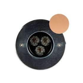 ZEPH 2 SLIM - 24 rond bronze non percée 3000K 418lm 3x2W 30DEG|Europole-POL56202NBR