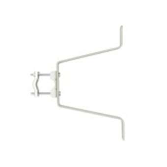 1 Paire fixations murales pour mâts, déport 22 cm sans contreplaque - Zinc bleu|Erard-EAD800862