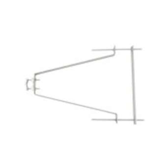 1 Paire fixations murales pour mâts, avec contreplaque déport 46 cm - Zinc bleu|Erard-EAD800870