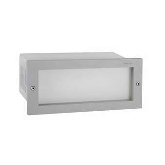 GRIMSTAD gris aluminium E14 46W halogène. max. IP65 IK08 classe I verrerie opale|Norlys-NOS1546AL