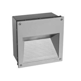 NAMSOS gris aluminium LED 8,4W mod. 890lm 3000K IP65 IK08 classe I|Norlys-NOS1930AL