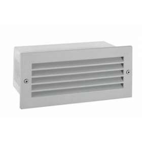 GRIMSTAD gris aluminium 7,4W LED mod. 981lm 3000K classe I IP65 avec grille|Norlys-NOS1545AL