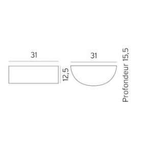 VASA patine rouille 57W halogène max./E27 classe I IP65|Norlys-NOS120RO