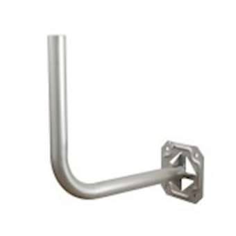 Bras déport mural pour parabole D 1 m max, D 50 longueur 525 coudé - Zinc bleu|Erard-EAD800950