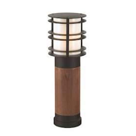 STOCKHOLM noir bois scandinave 46W halo max./E27 cl II IP65 490mm verrerie opale|Norlys-NOS1430SV