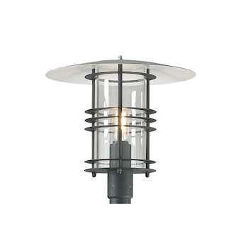 STOCKHOLM BIG noir 70W halogène max./E27 IP54 cl II ver. claire pour mât 50mm|Norlys-NOS2017SV