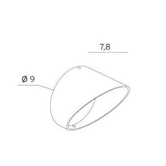 VISIERE patine rouille pour spot SANDE|Norlys-NOS1233RO