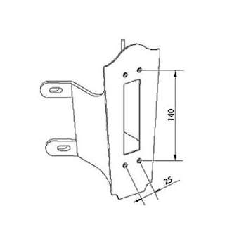 PIECE D'ANGLE patine rouille|Norlys-NOS152RO