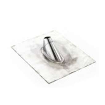 Tuile en zinc malléable, long. 50 cm, larg. 40 cm pour mâts D 25 à 50 mm|Erard-EAD001841