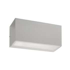 ASKER gris aluminium 8W LED 3000K mod. 978 lm IP65 classe I up&down|Norlys-NOS1510AL