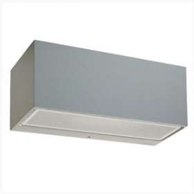 ASKER gris aluminium 8W LED 3000K lm 2x547 IP65 classe I IK09 up&down|Norlys-NOS1300AL