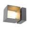 SQUARE TURN, applique extérieure, gris, G9/QT14, 42W max, IP44|SLV-DC51000335