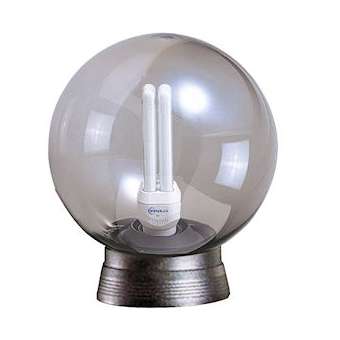 LENA - Borne Ext. IP41 IK08, noir, E27 40W max., lampe non incl., haut. 24cm|Aric-ARI1722
