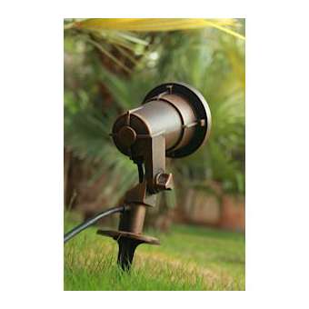 SANDE patine rouille 5,5W 375lm LED GU10 378lm 3000K IP65 classe I sur piquet|Norlys-NOS1592RO