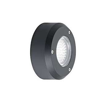 LUXMUR 3 - Applique Mur Ext. GX53 IP66 IK07, rond, graphite, lampe non incl.|Aric-ARI1739