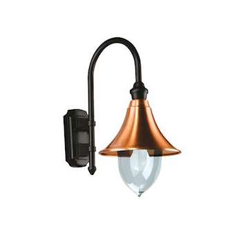LAMPARO - Applique Mur Ext. IP44 IK07, cuivrée noir, E27 100W max,lampe non incl|Aric-ARI3083