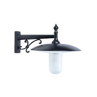 TOSCANE - Applique Mur Ext. IP44 IK02, noir, E27 57W max., lampe non incl.|Aric-ARI4070