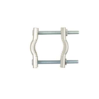 Collier de haubannage 2 machoires + vis, pour mâts de D 25 à 50 mm - Zinc bleu|Erard-EAD800808