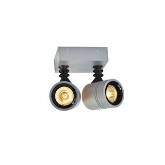 MYRA, 2 spots, applique, gris, QPAR51, 2xGU10, max. 2x50W, IP55|SLV-DC5233094